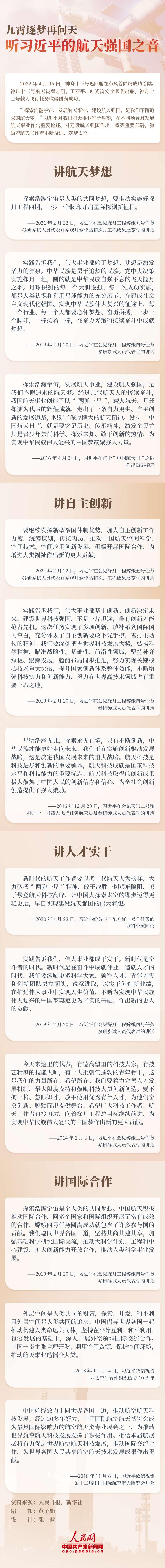 英雄歸來丨九霄逐夢再問天 聽習近平的航天強國之音