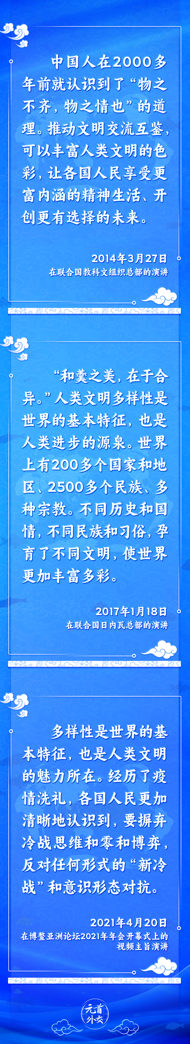 元首外交丨推動文明交流互鑒，習主席提出這些“中國主張”