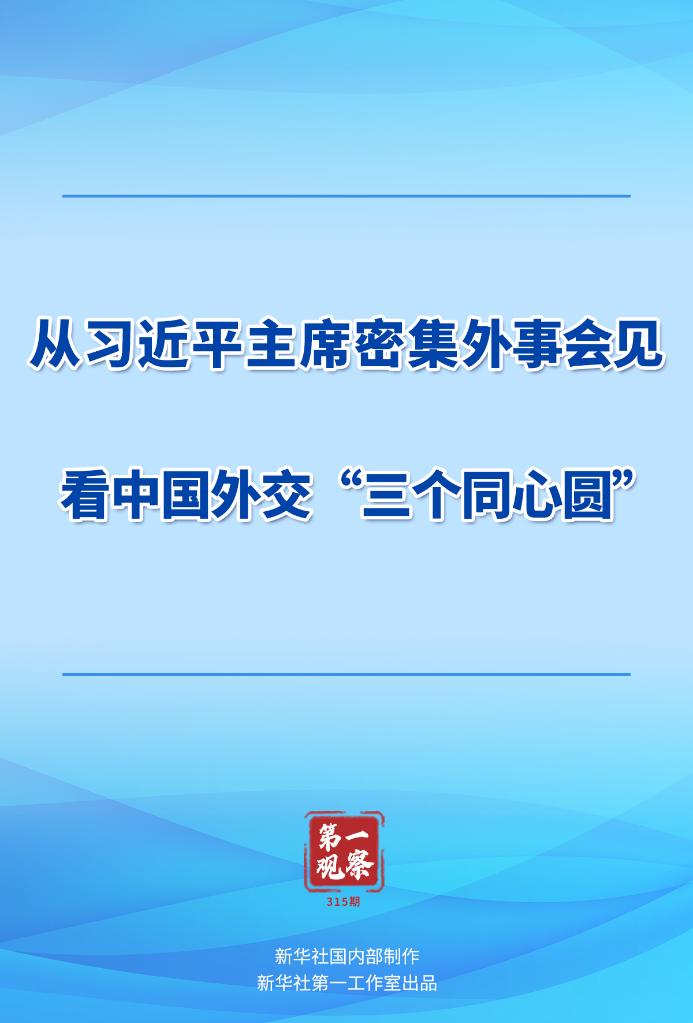 第一觀察丨從習(xí)近平主席密集外事會(huì)見(jiàn)看中國(guó)外交“三個(gè)同心圓”