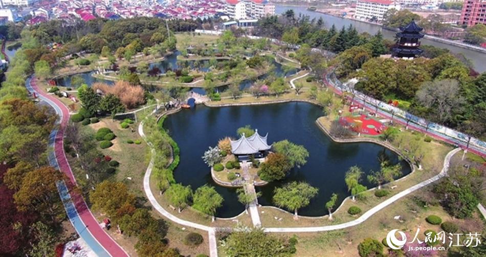 如東縣人民公園。如東縣委宣傳部供圖