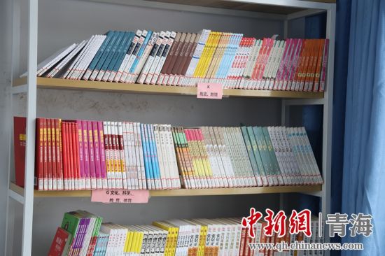 圖為“安康圖書館”項(xiàng)目為日月鄉(xiāng)哈城中心小學(xué)配置的圖書。張海雯攝