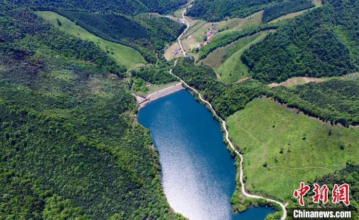 空中俯瞰北山村。洲湖鎮(zhèn)供圖