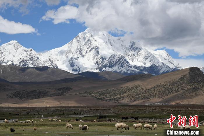 資料圖為拉薩市尼木縣境內(nèi)的瓊姆崗嘎雪山?！∝暩聛?lái)松 攝