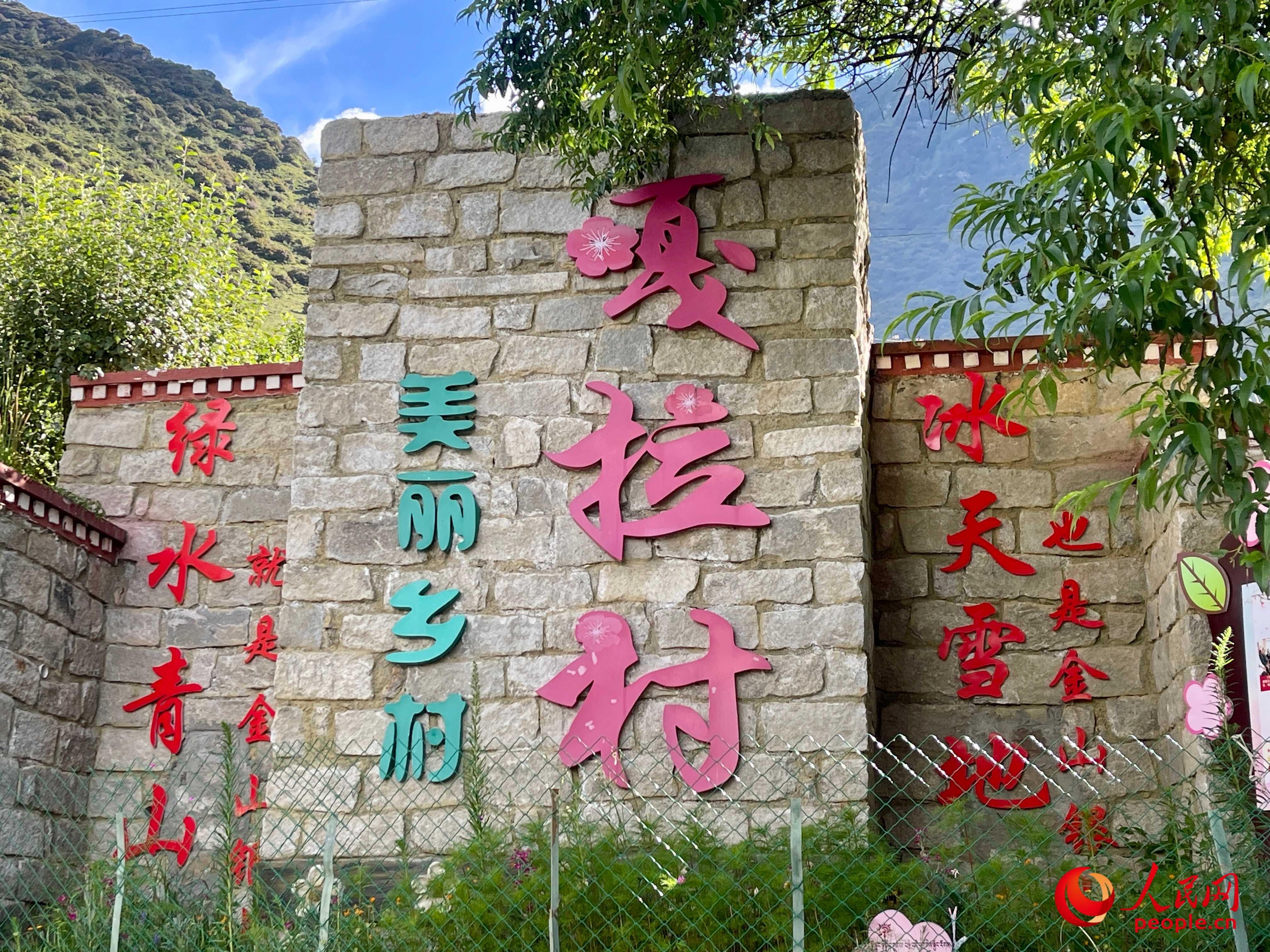 林芝鎮(zhèn)嘎拉村。人民網(wǎng) 周靜圓攝